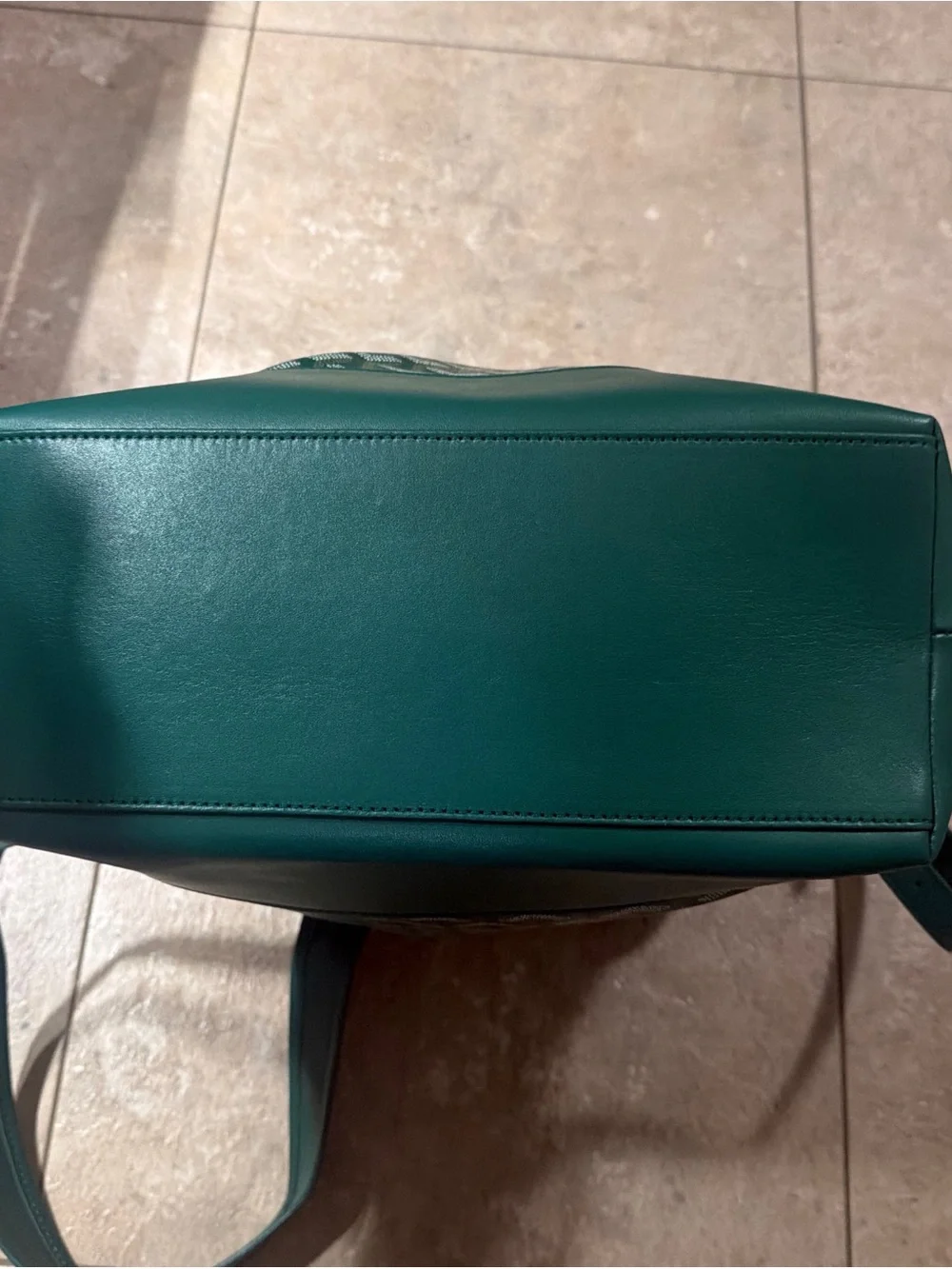 Green Patterned Backpack / Tote - Picture 2 of 6